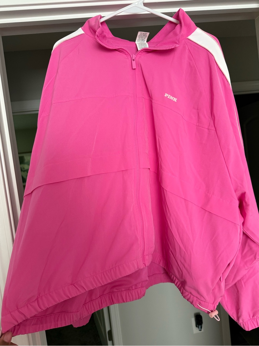 PINK Hot Pink Full-Zip Athletic Jacket